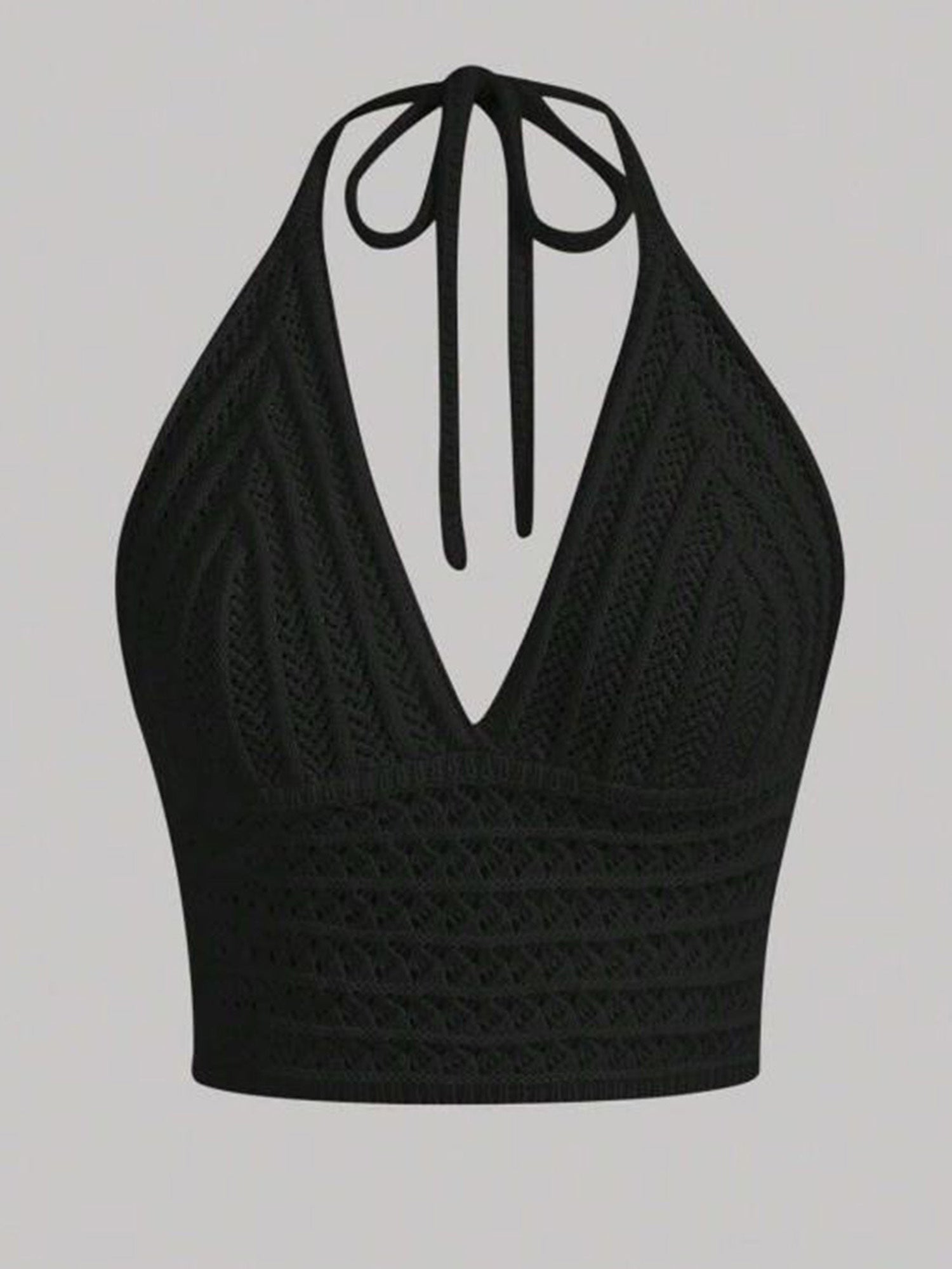 Womens Crop Cami Tops Sleeveless Tie Halter Neck Solid Color Camisole Tops Summer Shirts