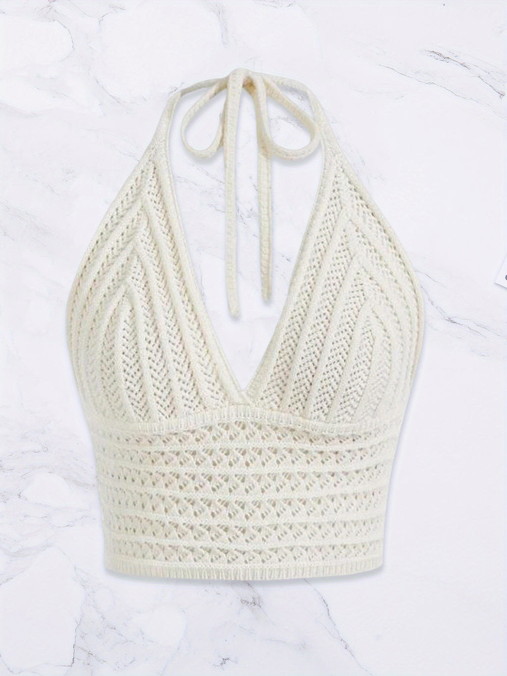 Womens Crop Cami Tops Sleeveless Tie Halter Neck Solid Color Camisole Tops Summer Shirts