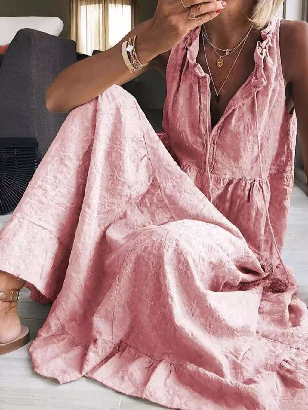 2025 Women'S And  Sleeveless Swing Dress