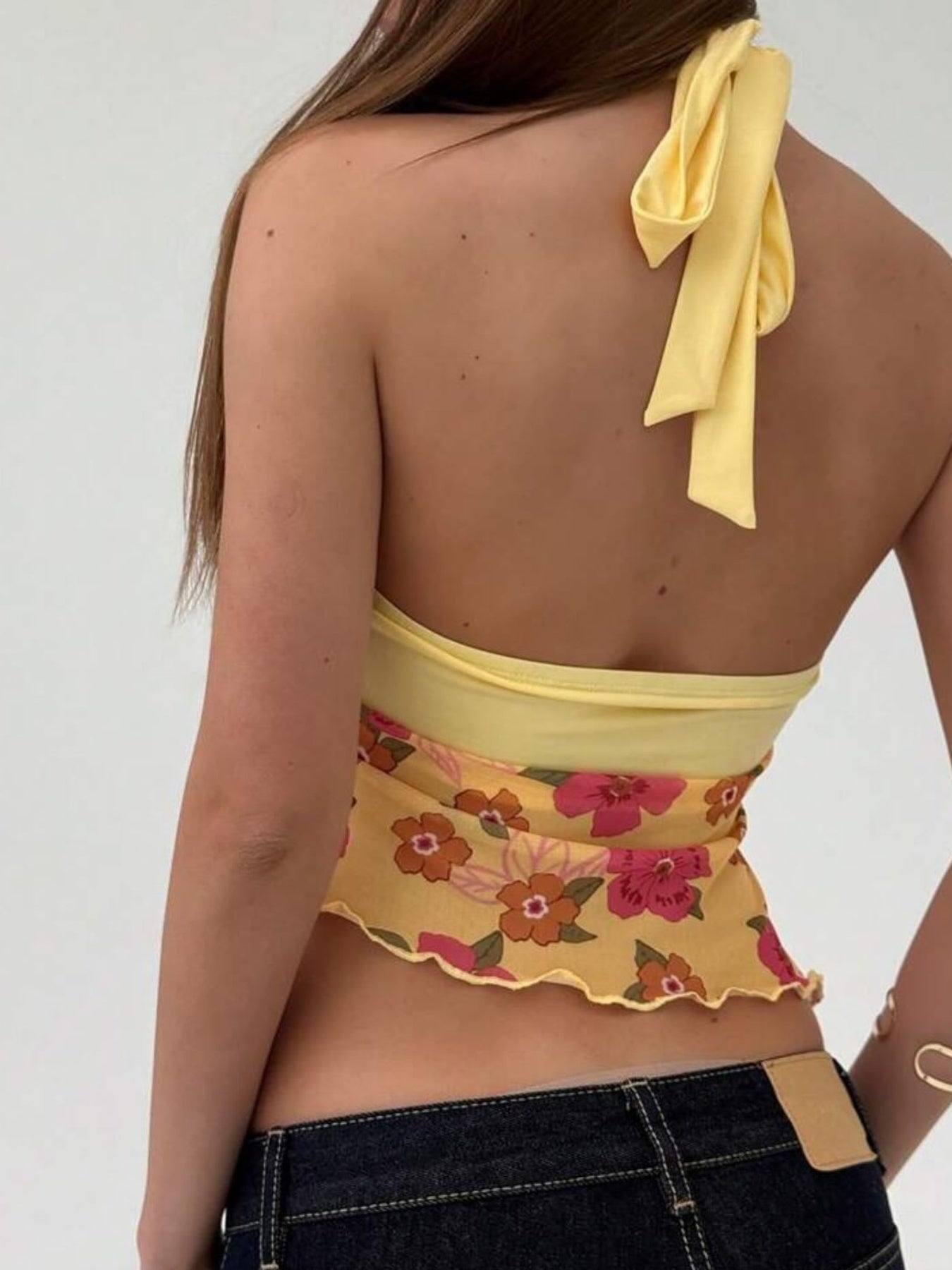 Women'S Starfish Halter Top - Adjustable Off-Shoulder Beach Vest for Vacations\u002FClubwear\u002FStreet Style, Stretchy Bohemian Summer Top with Anti-Slip Neckline