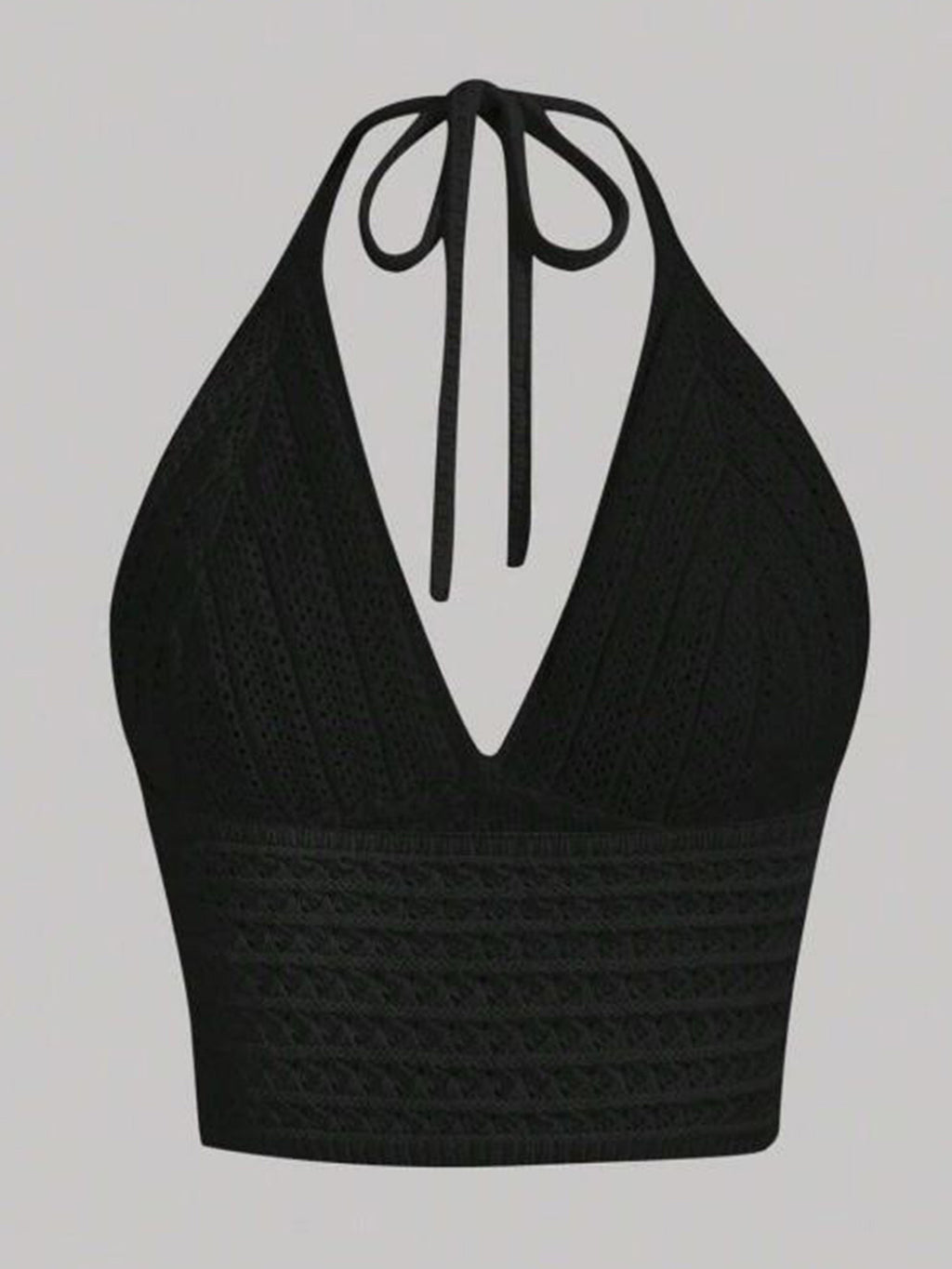 Womens Crop Cami Tops Sleeveless Tie Halter Neck Solid Color Camisole Tops Summer Shirts