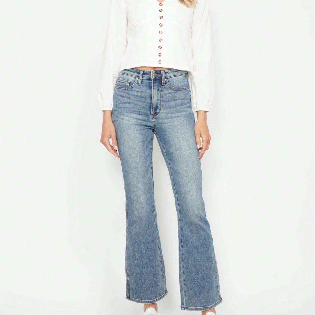 Judy-B Womens Casual Boho Chic Paisley Print Ruffle High Neck Blouse Long Sleeve Semi Sheer Gray White Pattern Top Victorian Inspired Mock Neck Gathered Cuff Spring Fall Office Wear