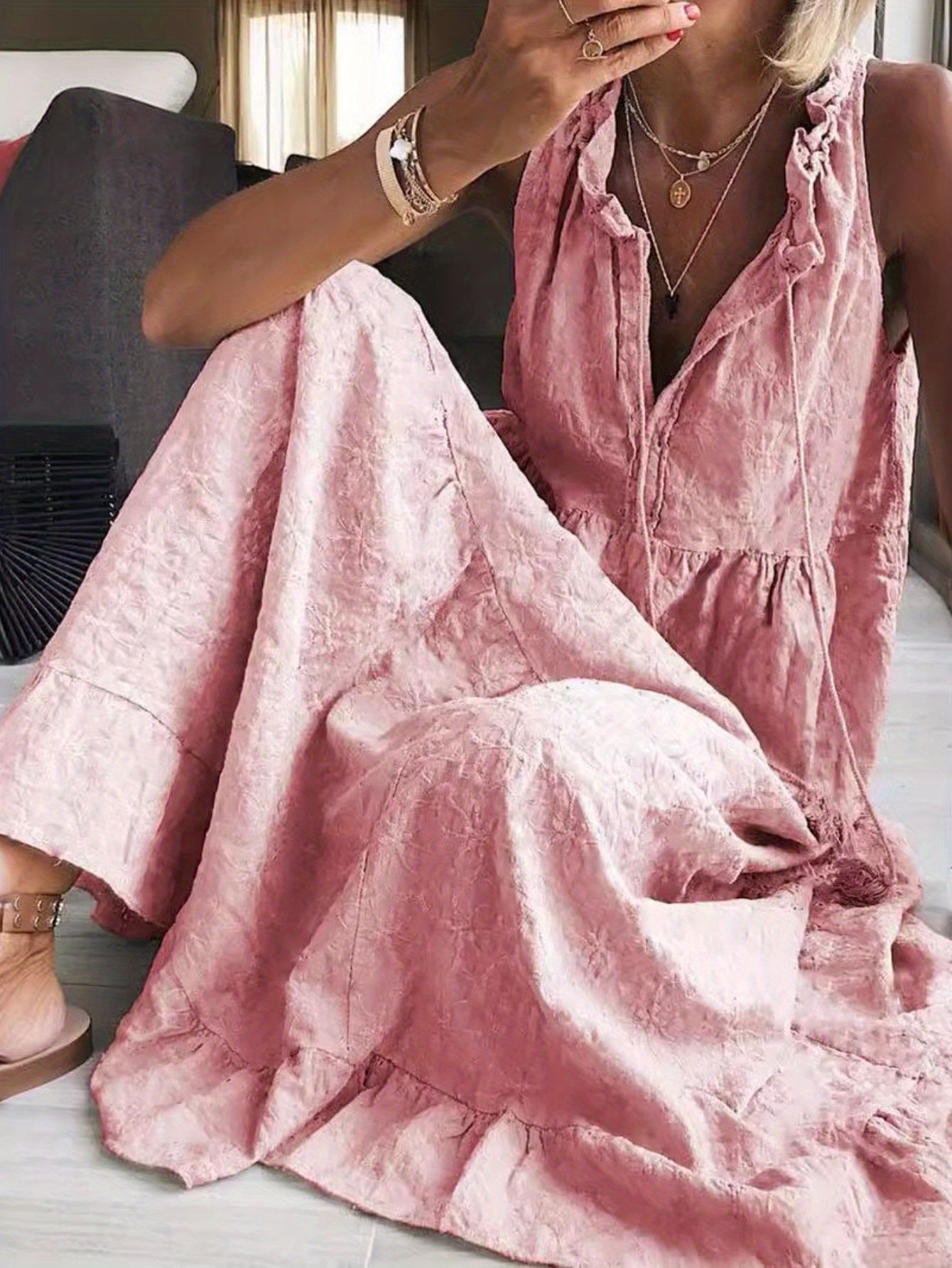 2025 Women'S And  Sleeveless Swing Dress