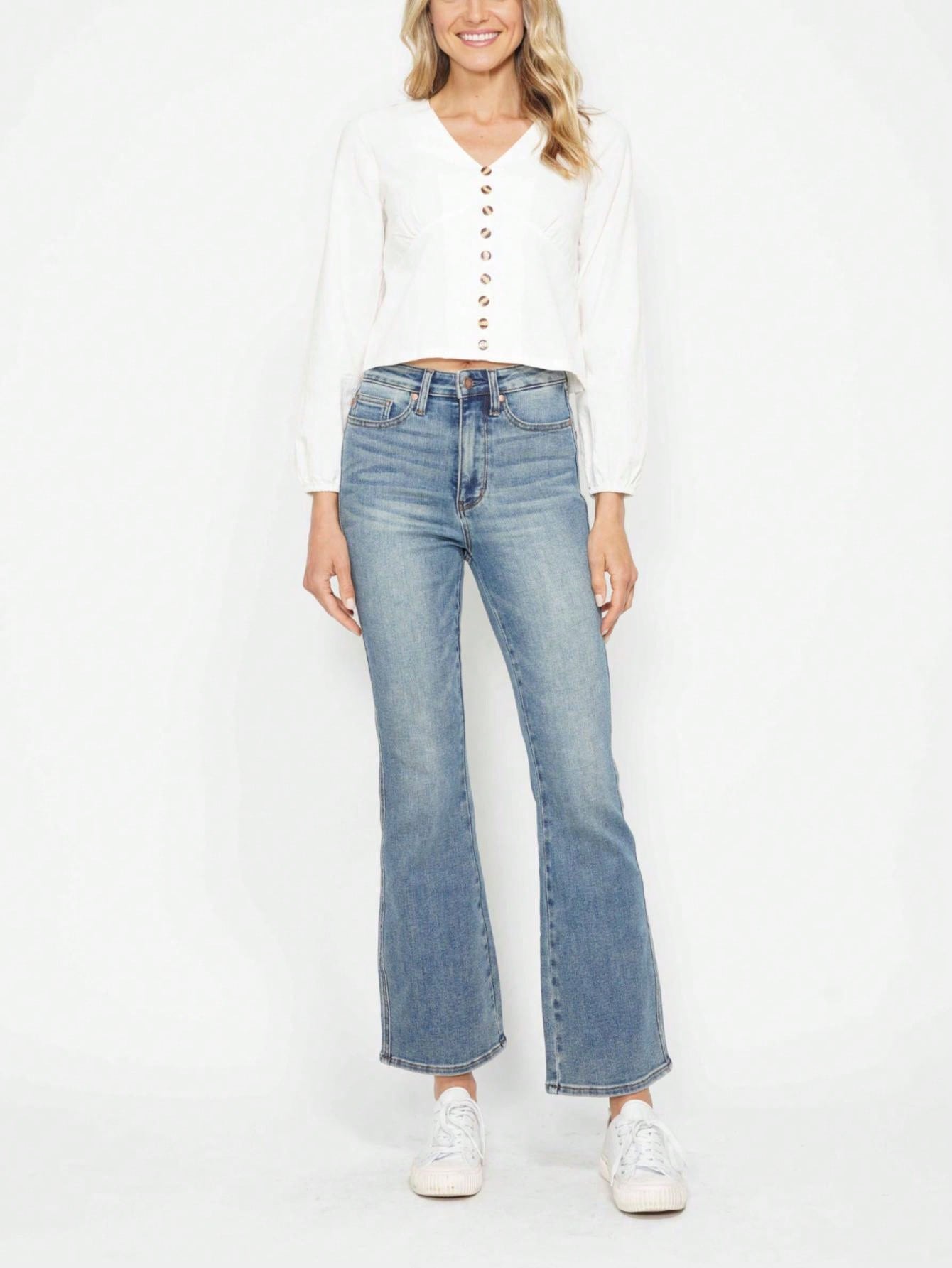 Judy-B Womens Casual Boho Chic Paisley Print Ruffle High Neck Blouse Long Sleeve Semi Sheer Gray White Pattern Top Victorian Inspired Mock Neck Gathered Cuff Spring Fall Office Wear